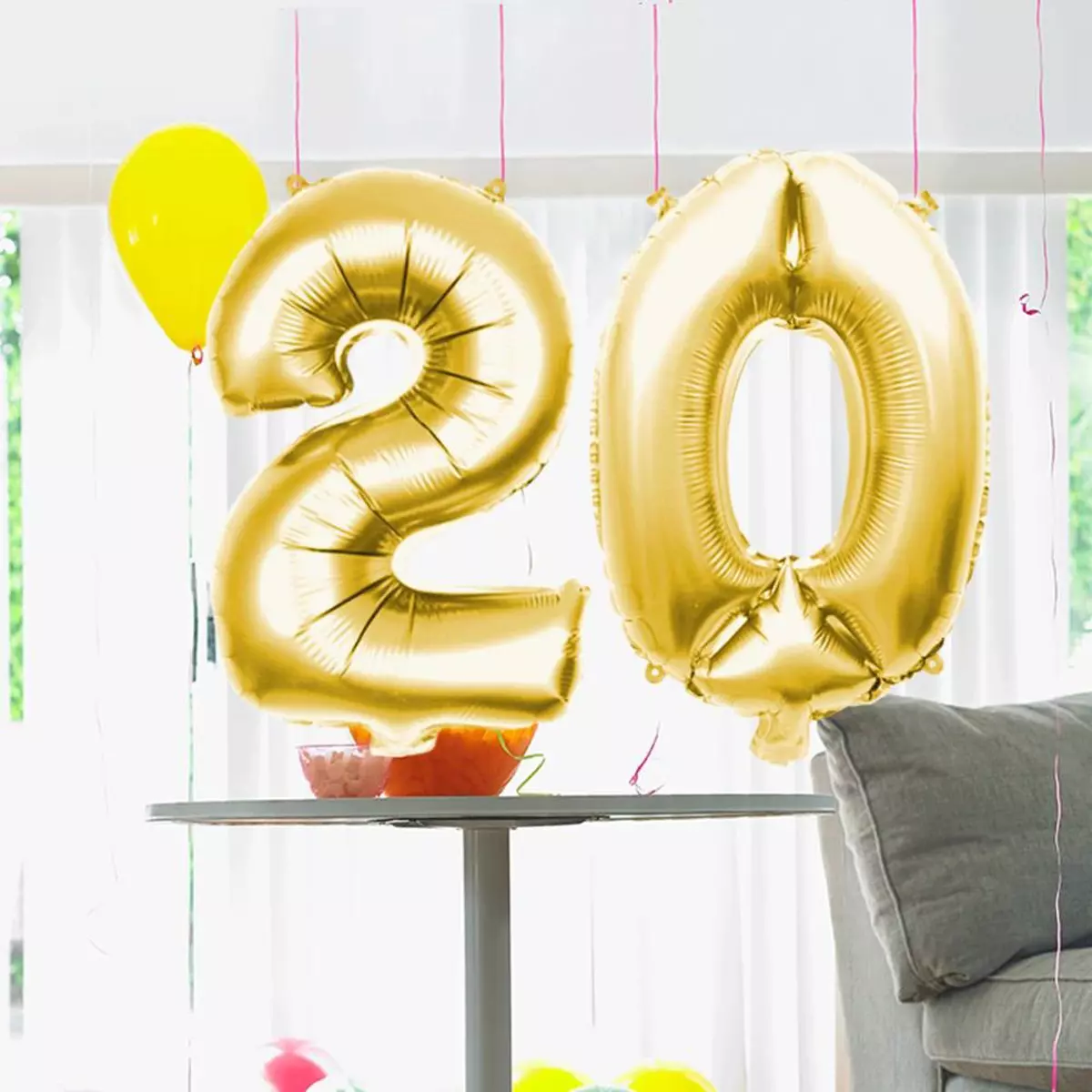 Les Trésors De Lily Ballon Métallique 'Chiffre 0' Doré 1 M [Q4536]