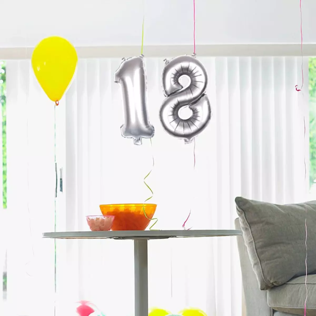 Les Trésors De Lily Ballon Métallique 'Chiffre 1' Argenté 35 Cm [Q4517]