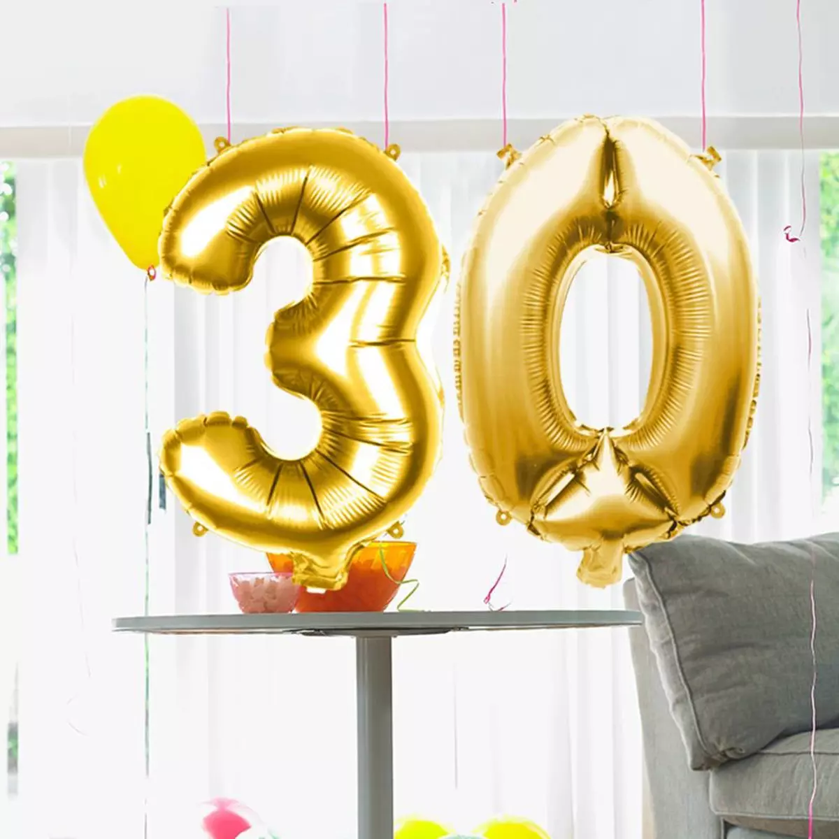 Les Trésors De Lily Ballon Métallique 'Chiffre 3' Doré 1 M [Q4539]