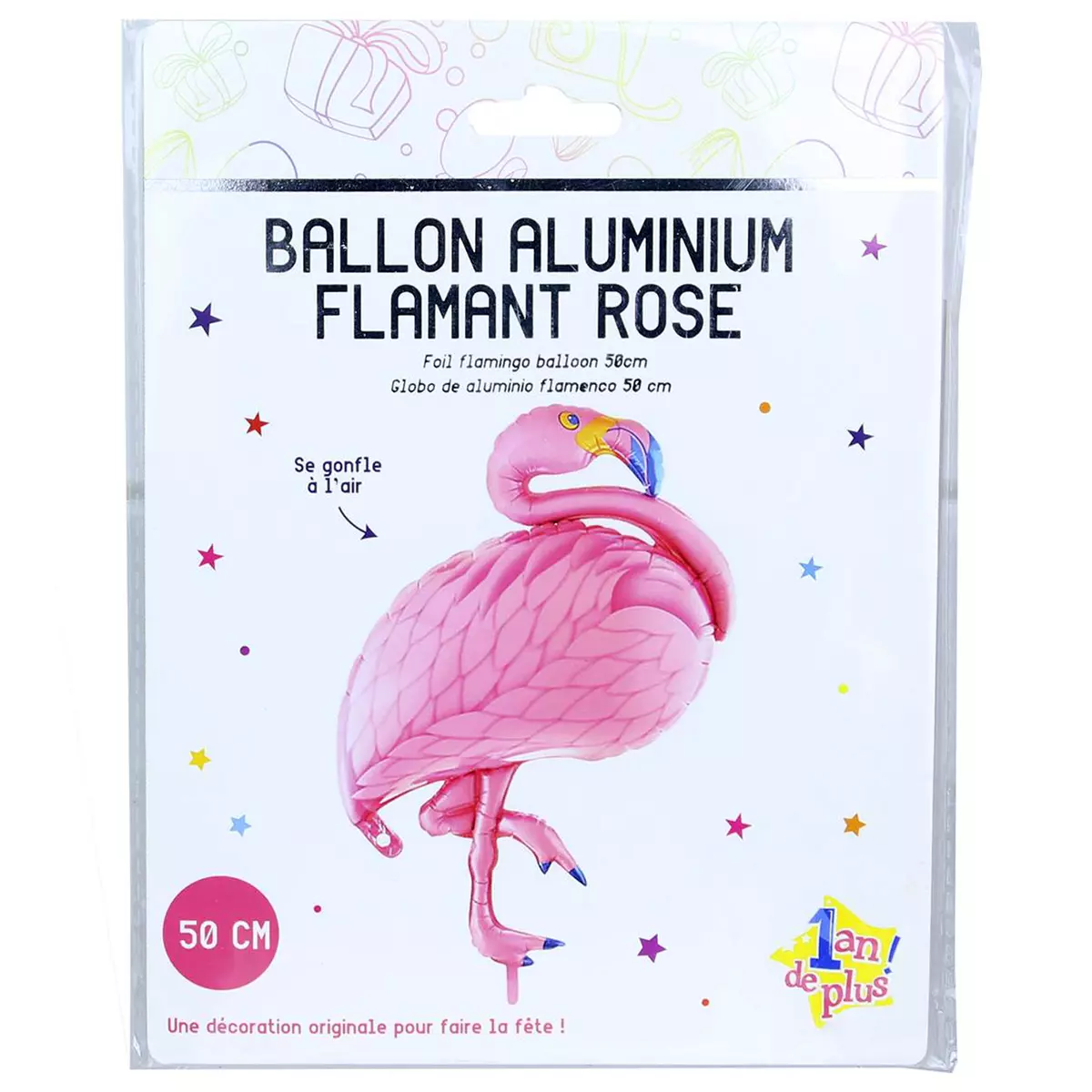 Les Trésors De Lily Ballon Métallique 'Flamant Rose' Rose 50 Cm [Q3914]