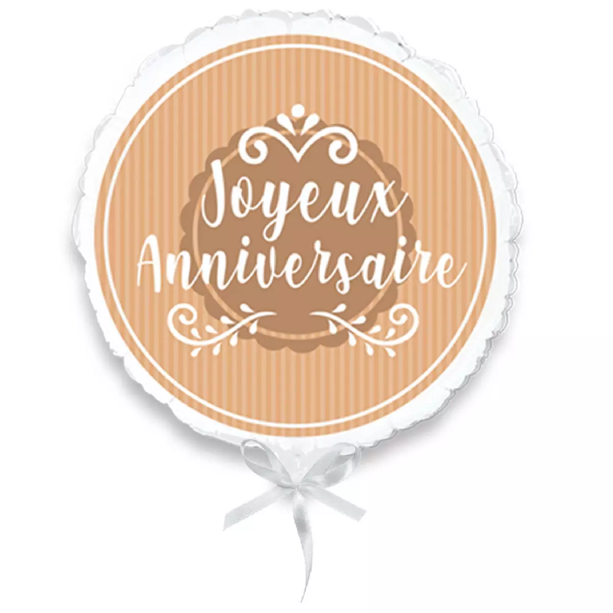 les trésors de lily Ballon métallique 'Joyeux Anniversaire' marron kraft 35 cm [A0774]