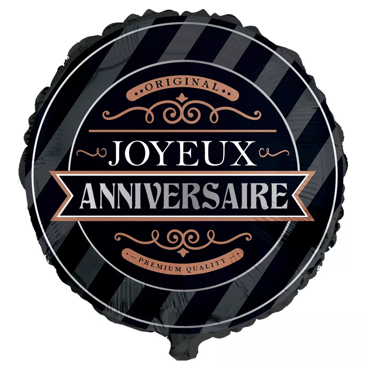 les trésors de lily Ballon métallique 'Joyeux Anniversaire' noir 35 cm [A2630]