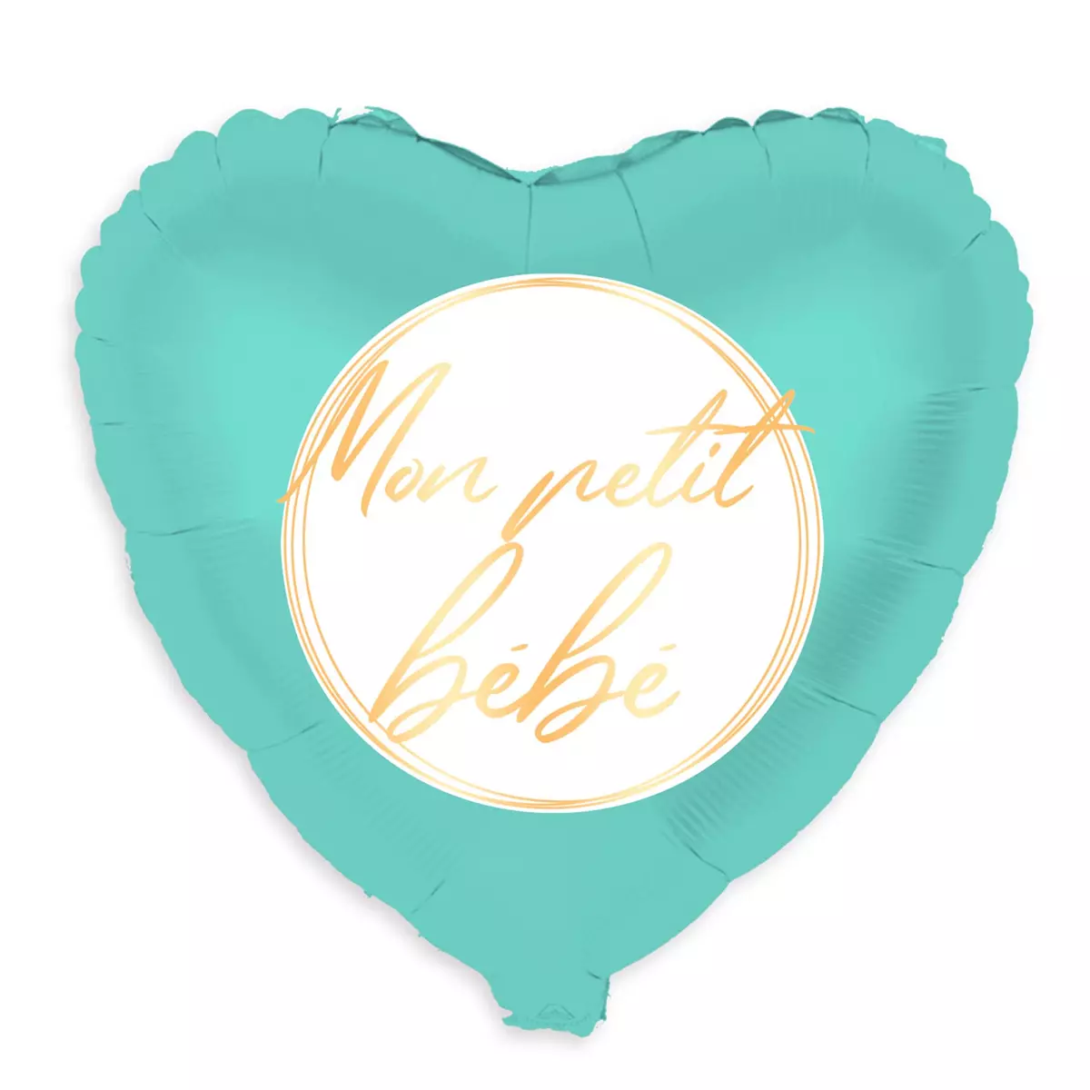 les trésors de lily Ballon métallique 'Mon petit bébé' turquoise 48 cm [A0472]