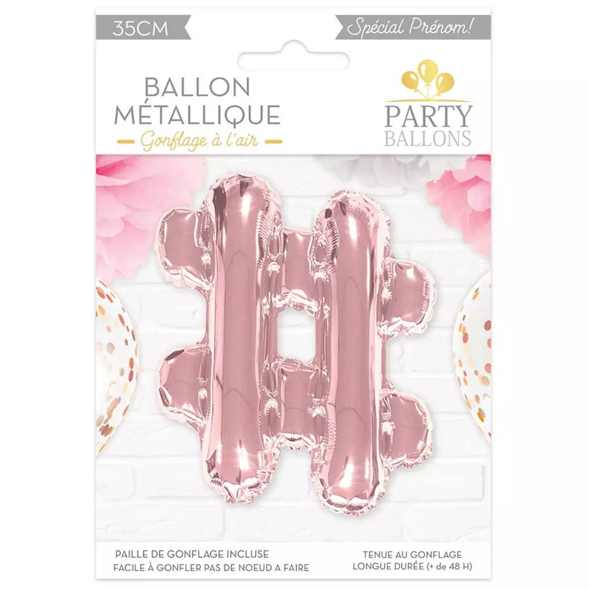 Les Trésors De Lily Ballon Métallique '#' Rosé 35 Cm [A0457]
