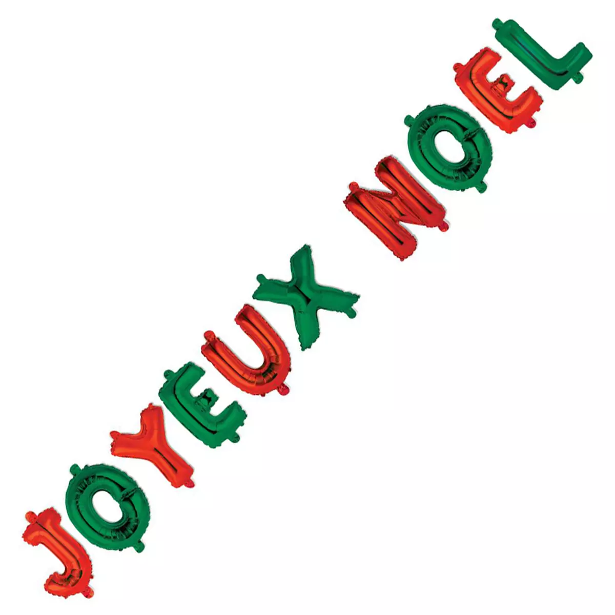 les trésors de lily Ballons métalliques 'Joyeux Noël' rouge vert 35 cm [Q3612]