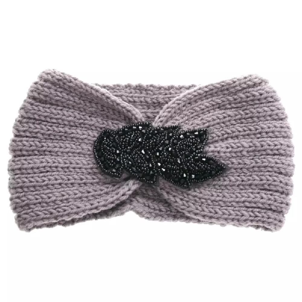 Les Trésors De Lily Bandeau Créateur 'Scarlett' Gris Largeur 13 Cm [Q5753]
