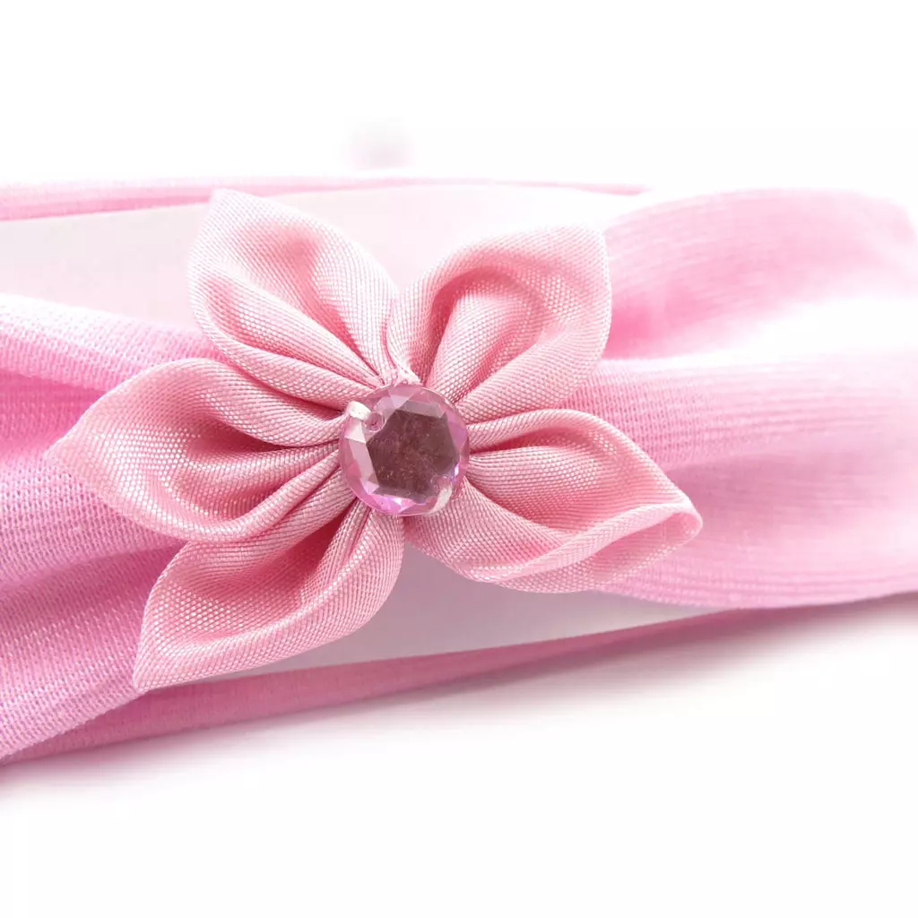 Les Trésors De Lily Bandeau Enfant Cérémonie 'Princesse' Rose 5 Cm [J8962]