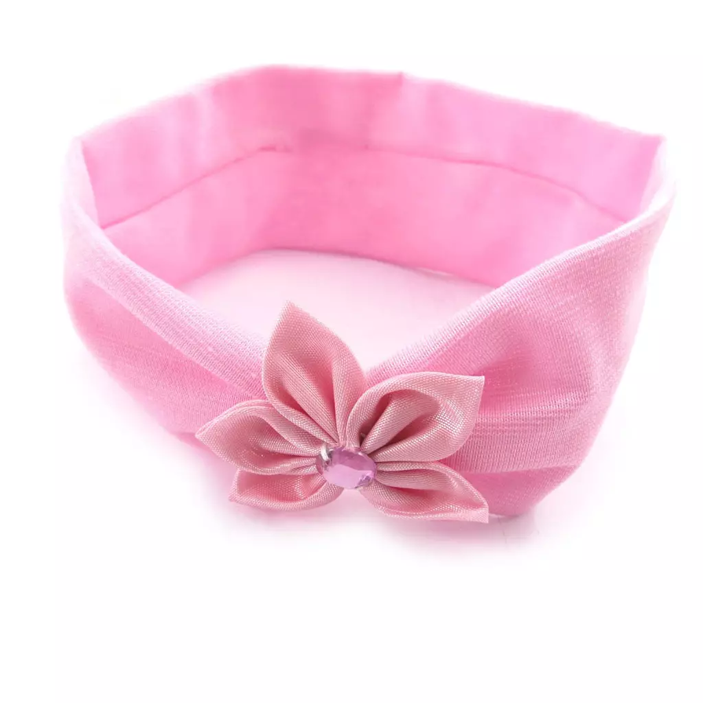 Les Trésors De Lily Bandeau Enfant Cérémonie 'Princesse' Rose 5 Cm [J8962]