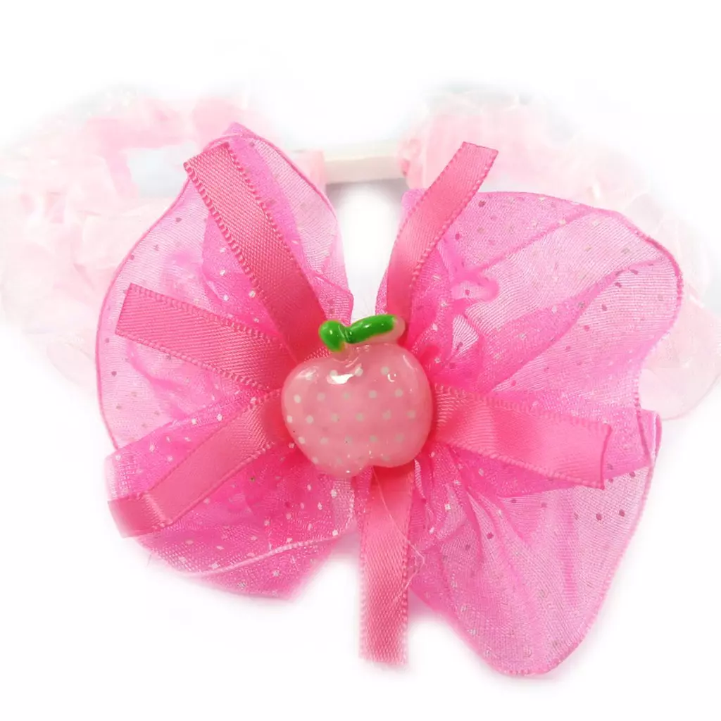 Les Trésors De Lily Bandeau Enfant 'Fraise' Rose 7 Cm [L6357]