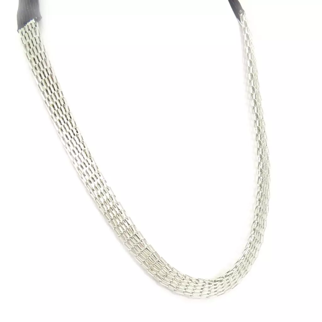 Les Trésors De Lily Bandeau Métal 'Chorégraphie' Argenté 1 Cm [K6517]