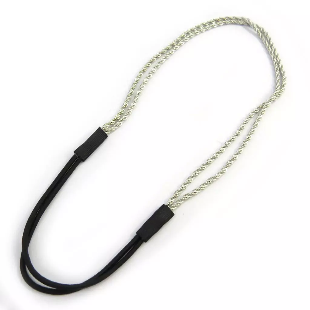 les trésors de lily Bandeau métal 'Chorégraphie' argenté 5 mm [M6469]