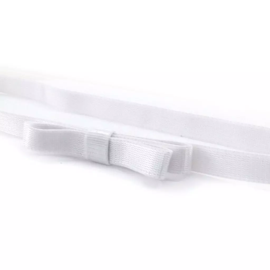 les trésors de lily Bandeau souple 'Pureté' blanc 1 cm [J0430]