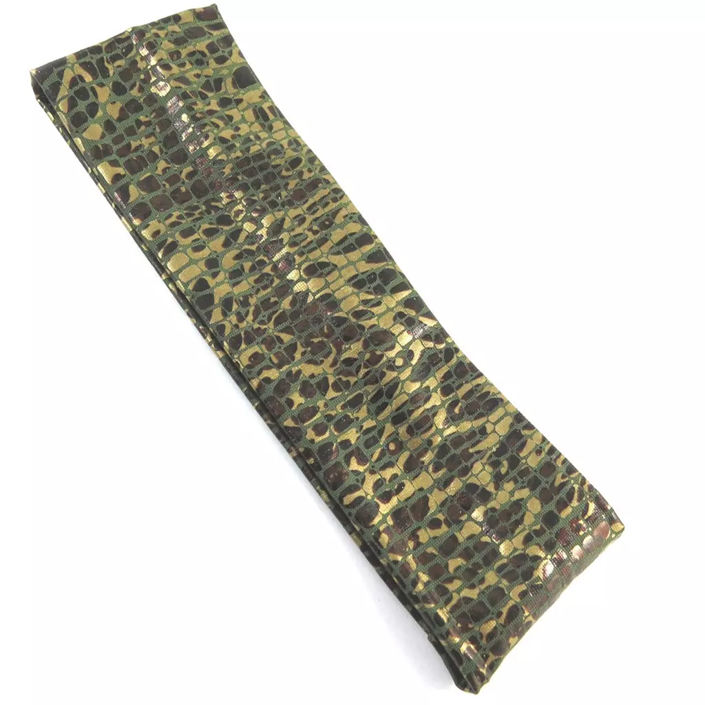 Les Trésors De Lily Bandeau Souple 'Safari Queen' Vert Doré 6 Cm [P0083]