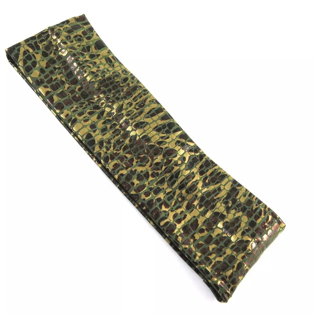 les trésors de lily Bandeau souple 'Safari Queen' vert doré 6 cm [P0083]