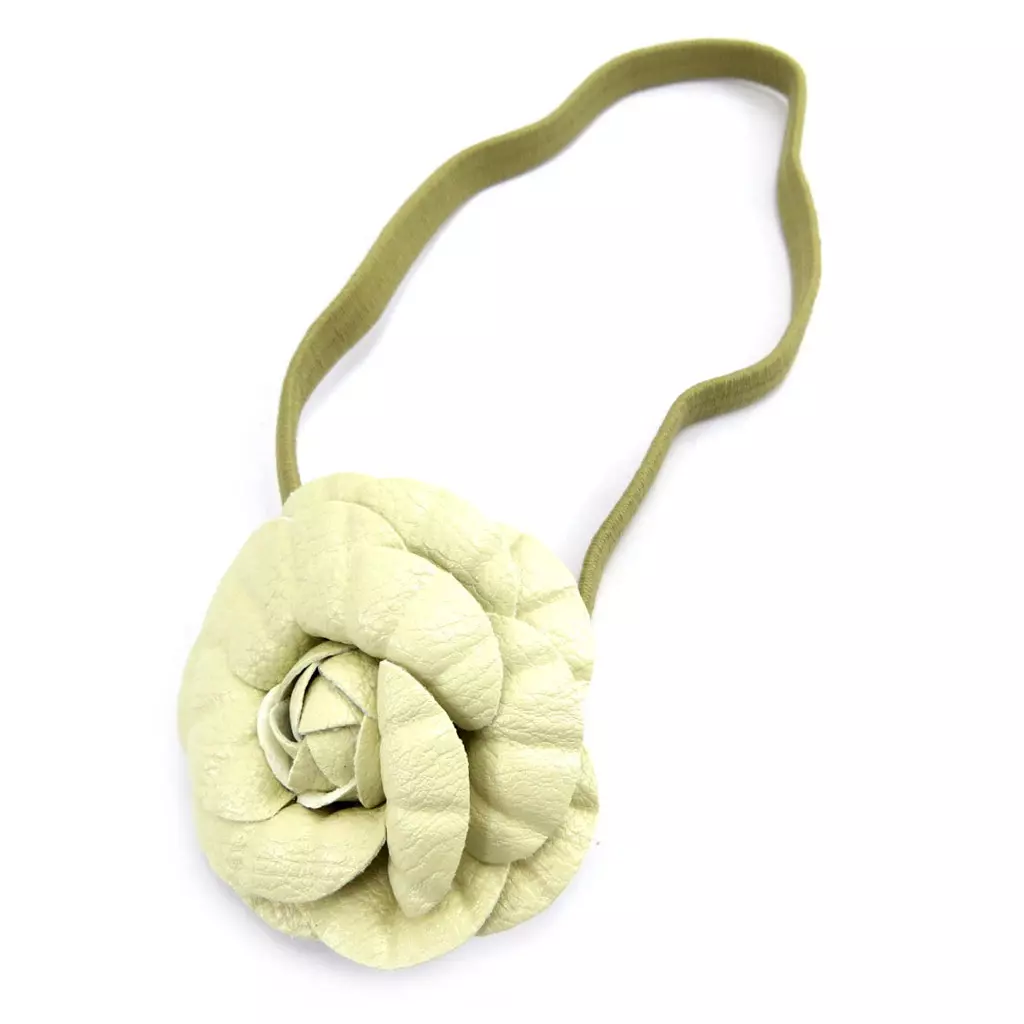 Les Trésors De Lily Bandeau Souple 'Scarlett' Beige 65 Mm (cuir) [L6238]