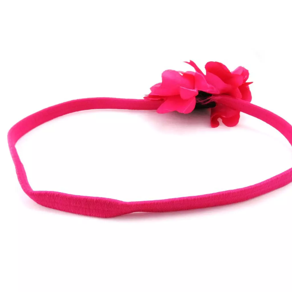 Les Trésors De Lily Bandeau Souple 'Scarlett' Fuschia 7 Cm [J0441]