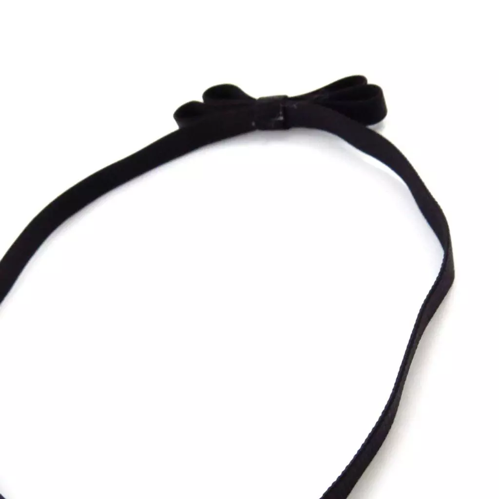 Les Trésors De Lily Bandeau Souple 'Scarlett' Noir 1 Cm [J5921]