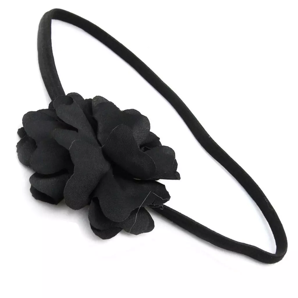 Les Trésors De Lily Bandeau Souple 'Scarlett' Noir 7 Cm [J0442]