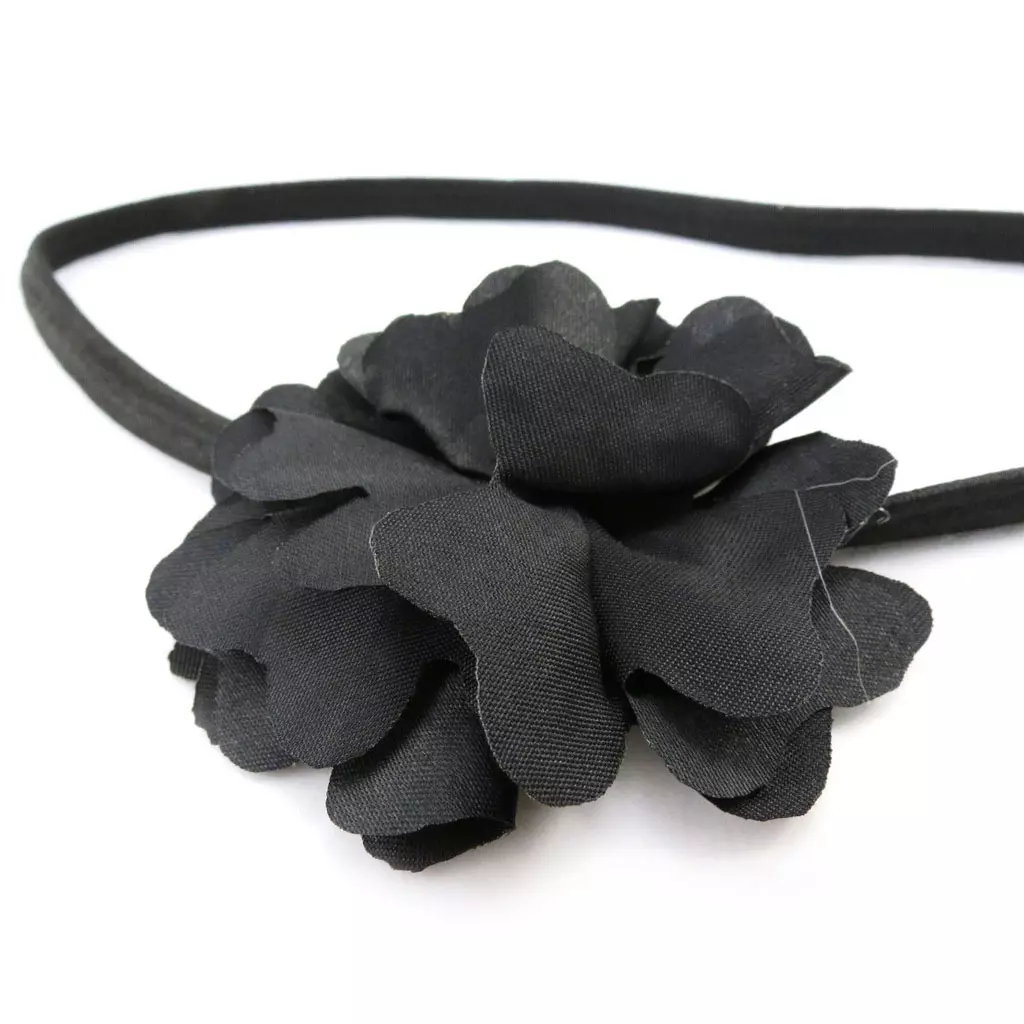 Les Trésors De Lily Bandeau Souple 'Scarlett' Noir 7 Cm [J0442]