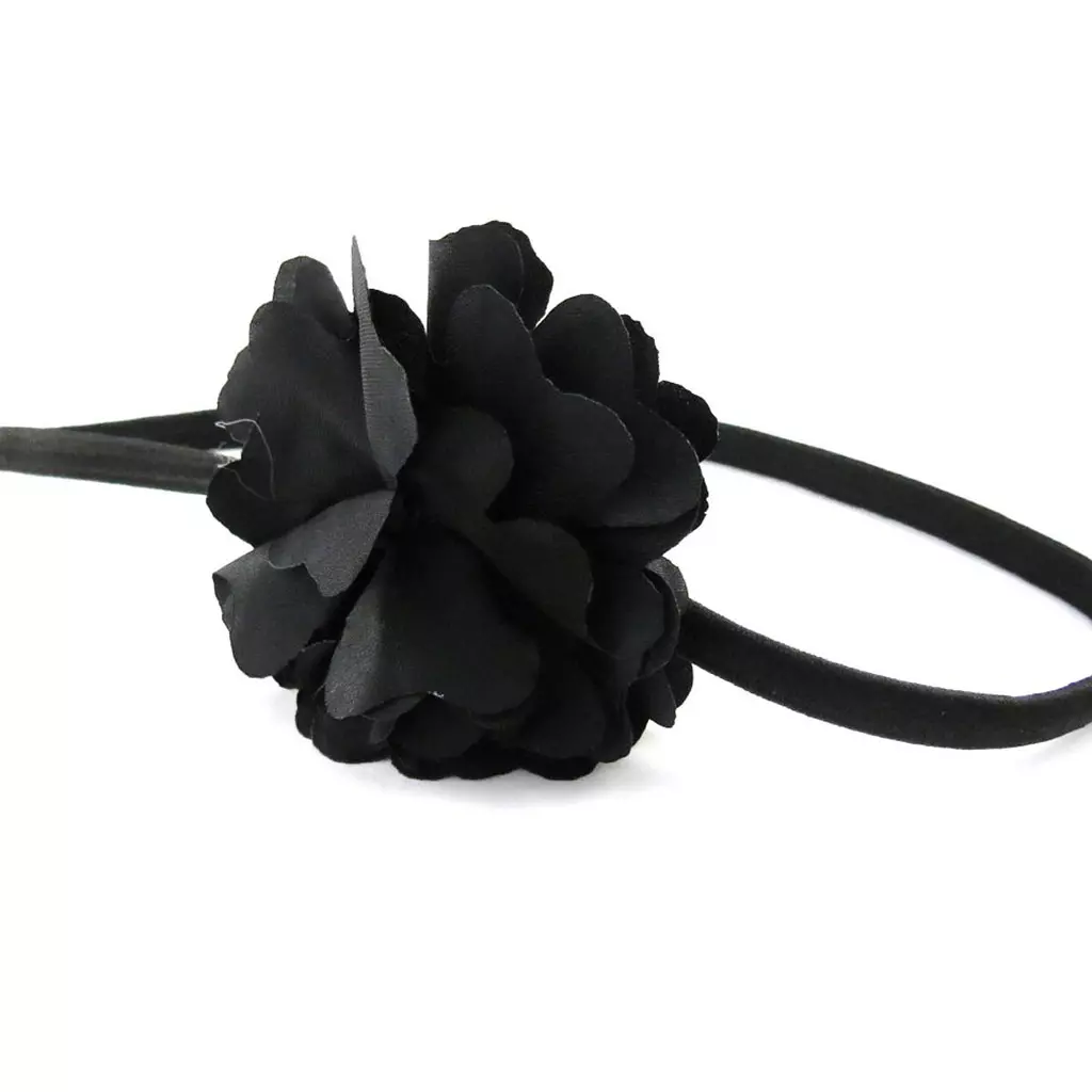 Les Trésors De Lily Bandeau Souple 'Scarlett' Noir 7 Cm [J0442]