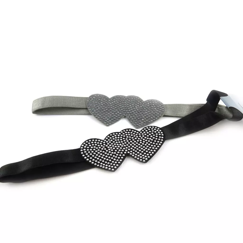 Les Trésors De Lily Bandeau Souple 'Sissi' Gris 85x45 Mm [R7884]