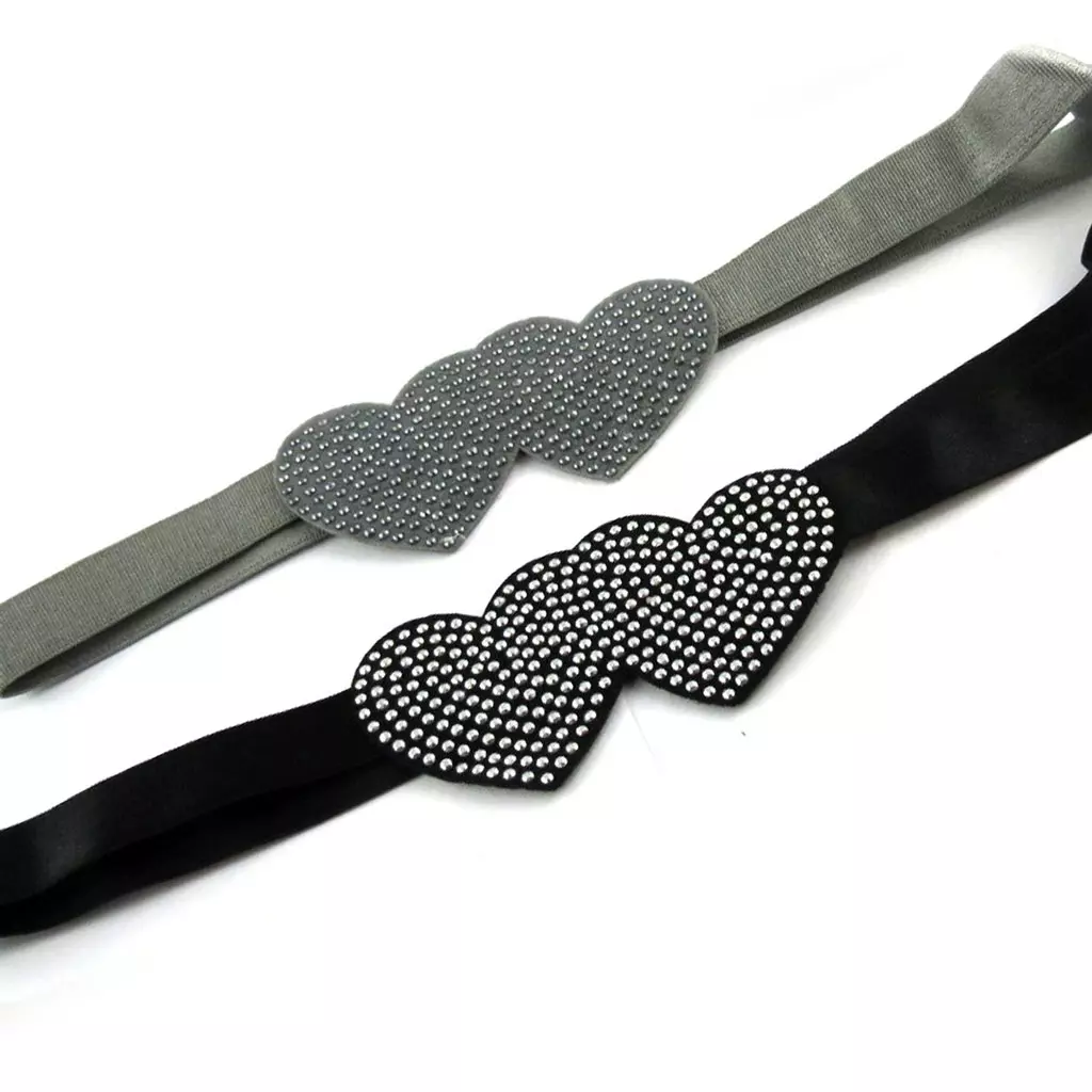 Les Trésors De Lily Bandeau Souple 'Sissi' Noir 85x45 Mm [R7883]