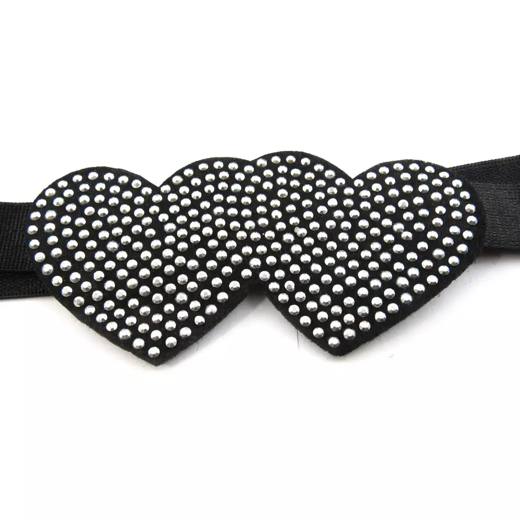 les trésors de lily Bandeau souple 'Sissi' noir 85x45 mm [R7883]