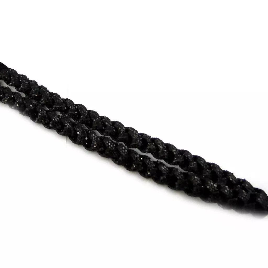 Les Trésors De Lily Bandeau 'Tresses' Noir (paillettes) 12 Mm [L6381]