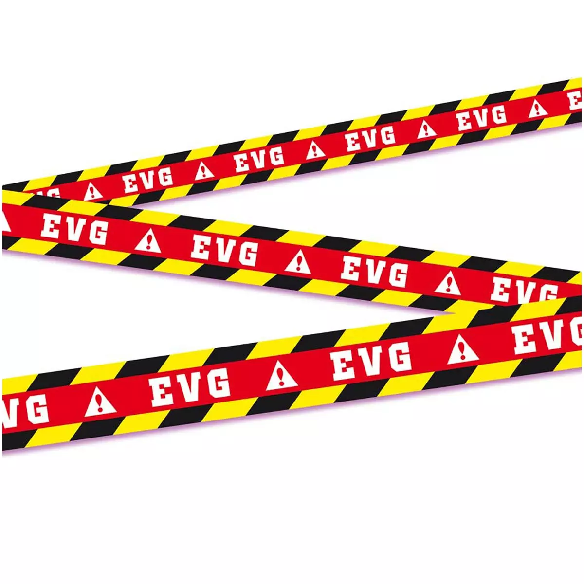 les trésors de lily Banderole ' Zone Enterrement de vie de garçon / EVG' noir rouge 9 m 7 cm [Q7333]