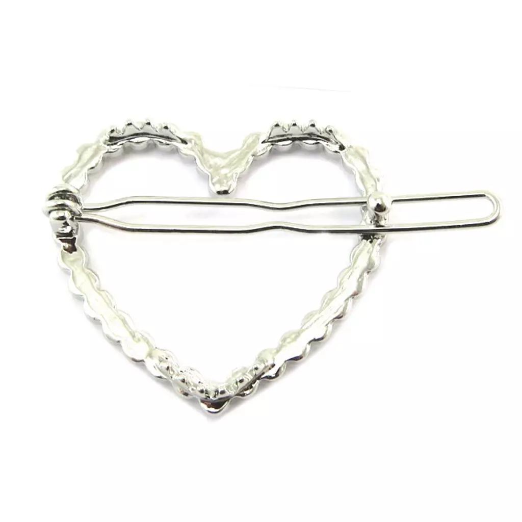 Les Trésors De Lily Barrete Boule 'Love' Blanc Argenté 39x38 Mm [P6821]