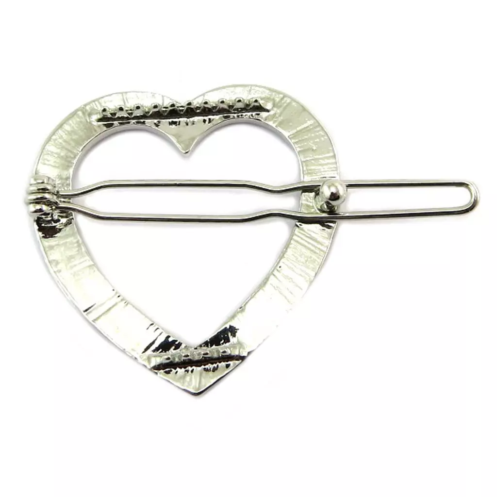 Les Trésors De Lily Barrete Boule 'Love' Blanc Argenté 4x4 Cm [P6820]