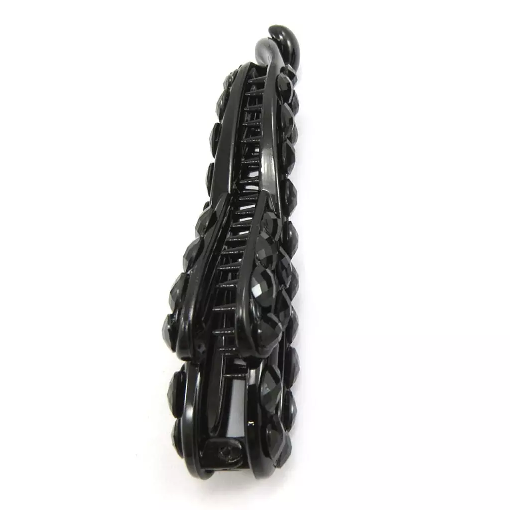 Les Trésors De Lily Barrette Américaine 'Scarlett' Noir 105x30 Mm [R7877]