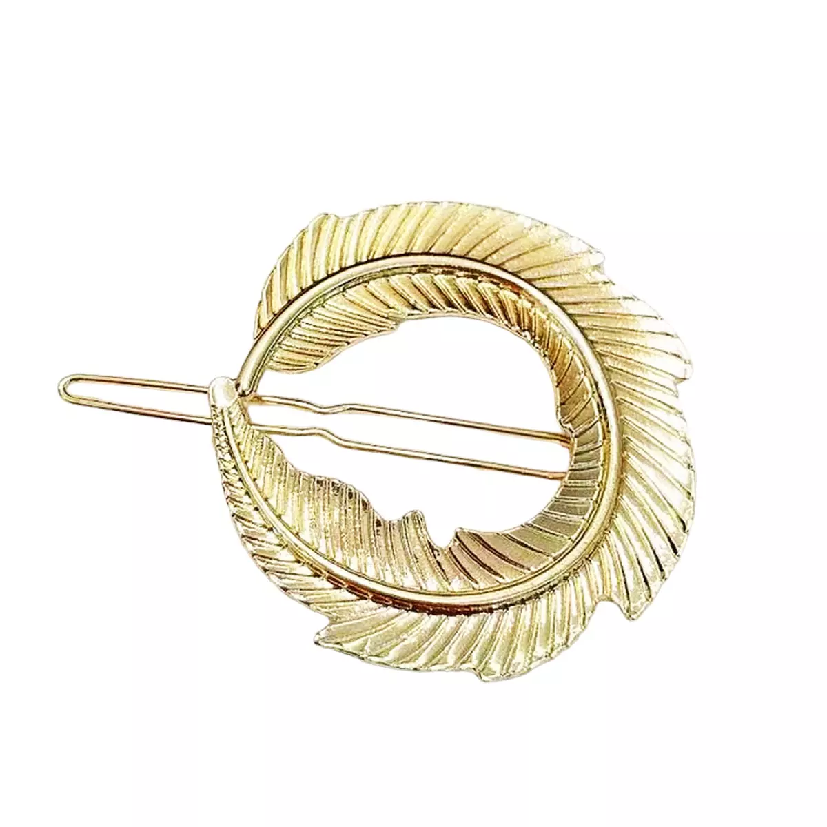 les trésors de lily Barrette boule 'Cléopatra' doré 60 mm 45 mm [R6283]