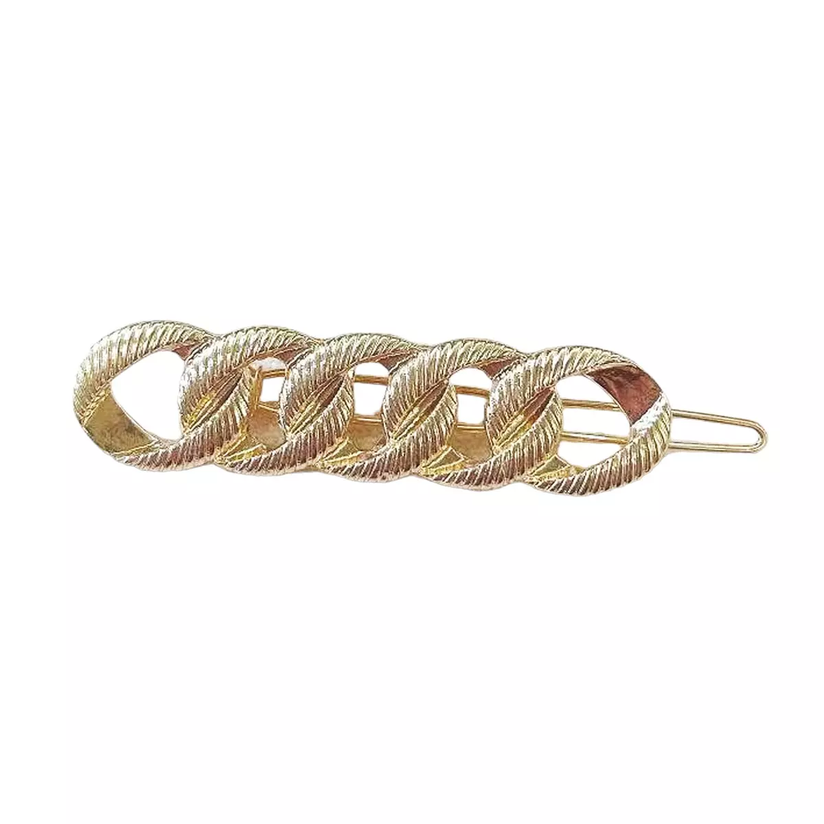 les trésors de lily Barrette boule 'Cléopatra' doré 65 cm 58x15 mm [R6281]