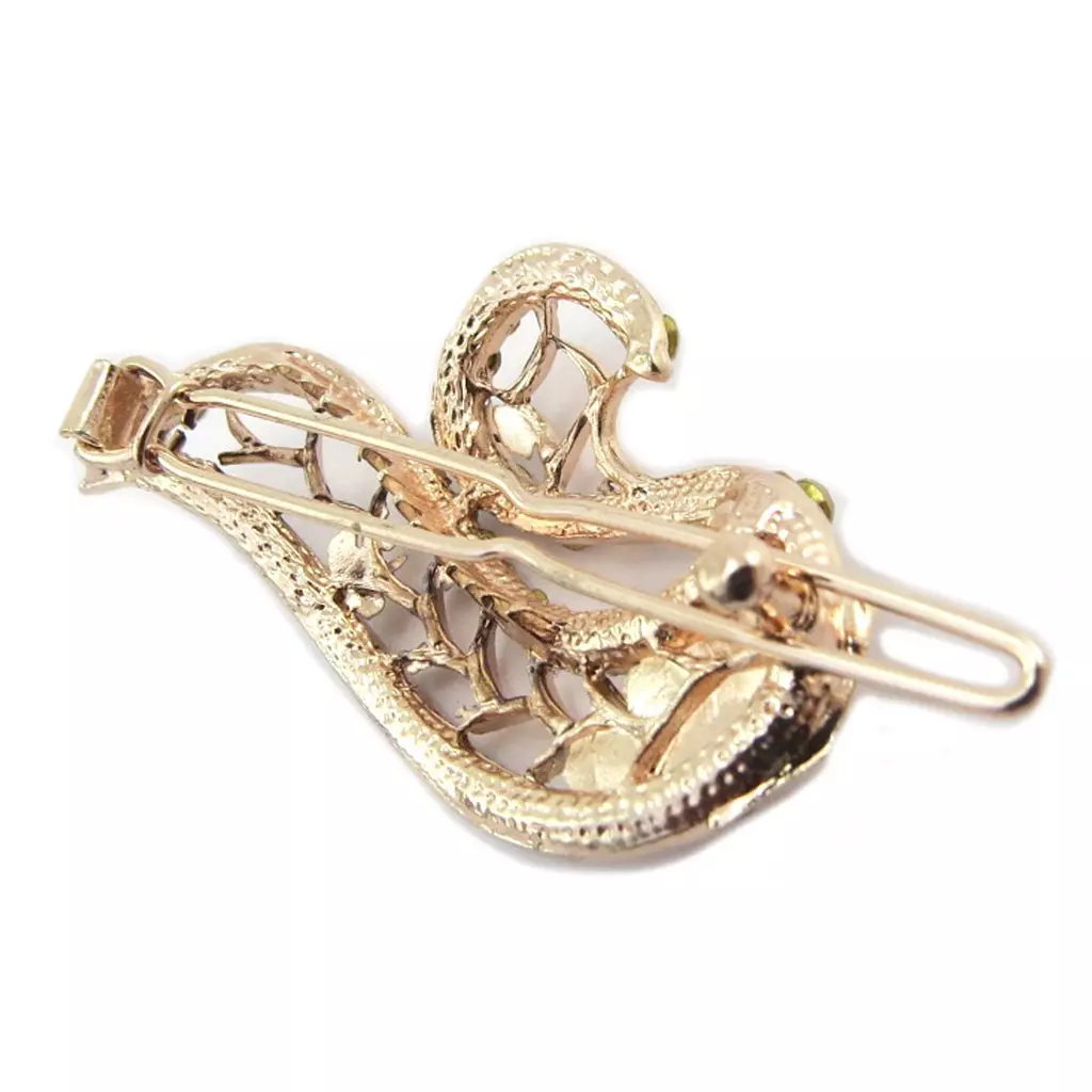 Les Trésors De Lily Barrette Boule 'Cygne' Doré Rosé (gold Pink) 5x3 Cm [P3839]