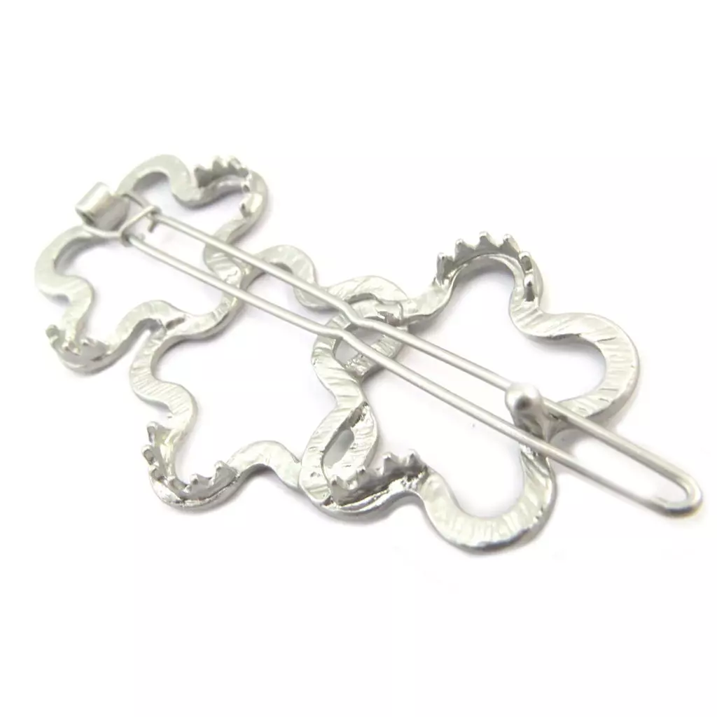 Les Trésors De Lily Barrette Boule 'Flora' Argenté 7x35 Cm [P3829]