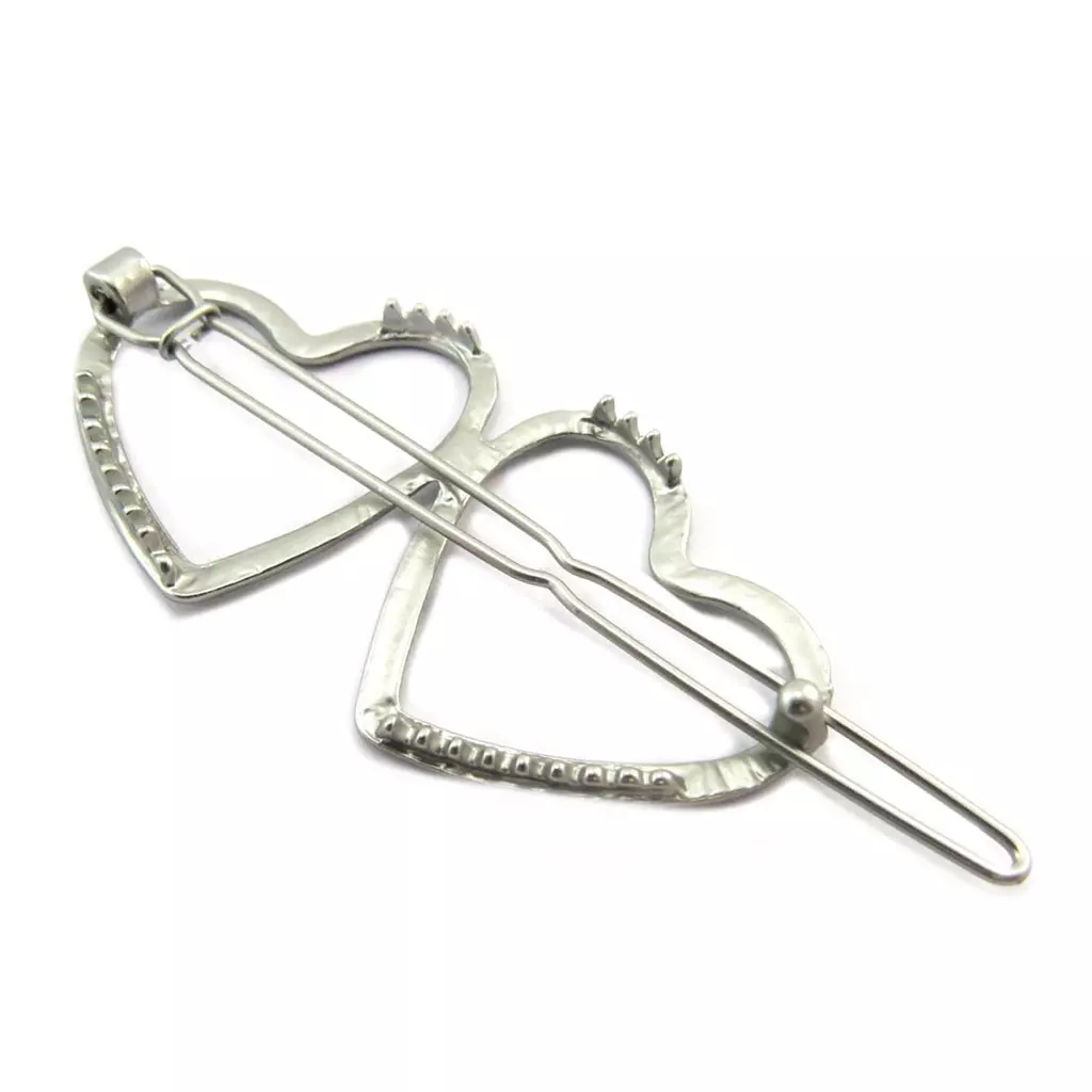 Les Trésors De Lily Barrette Boule 'Love' Argenté 7x3 Cm [P3817]