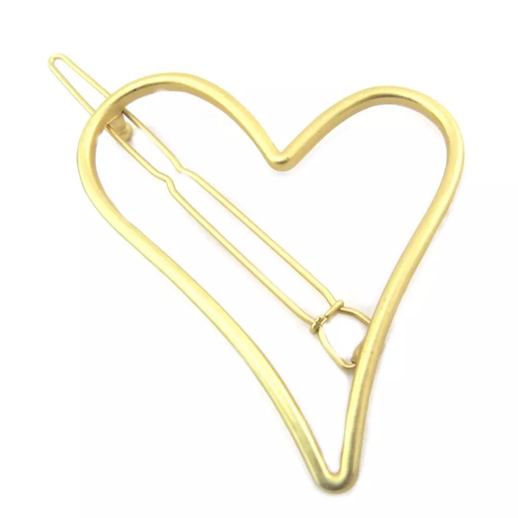 les trésors de lily Barrette boule 'Love' doré 75x5 cm [P3851]