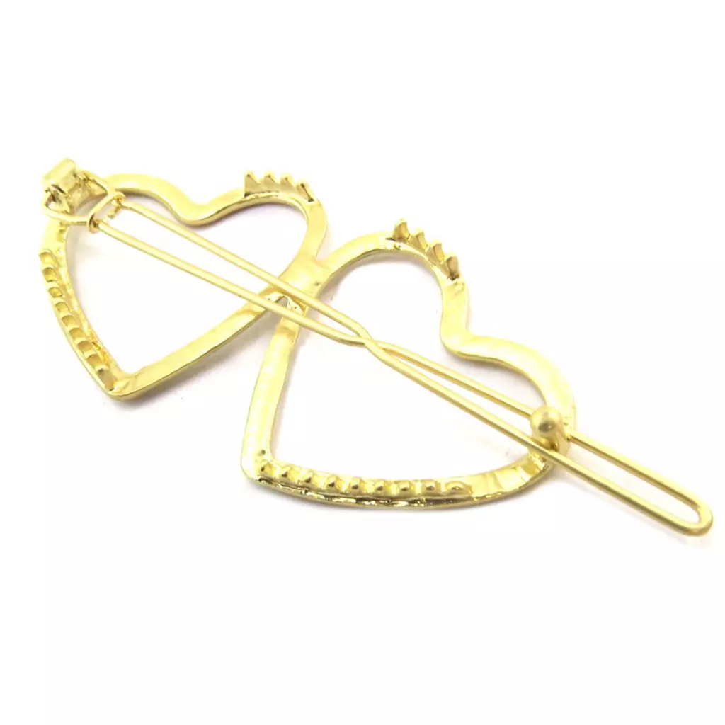 Les Trésors De Lily Barrette Boule 'Love' Doré 7x3 Cm [P3816]