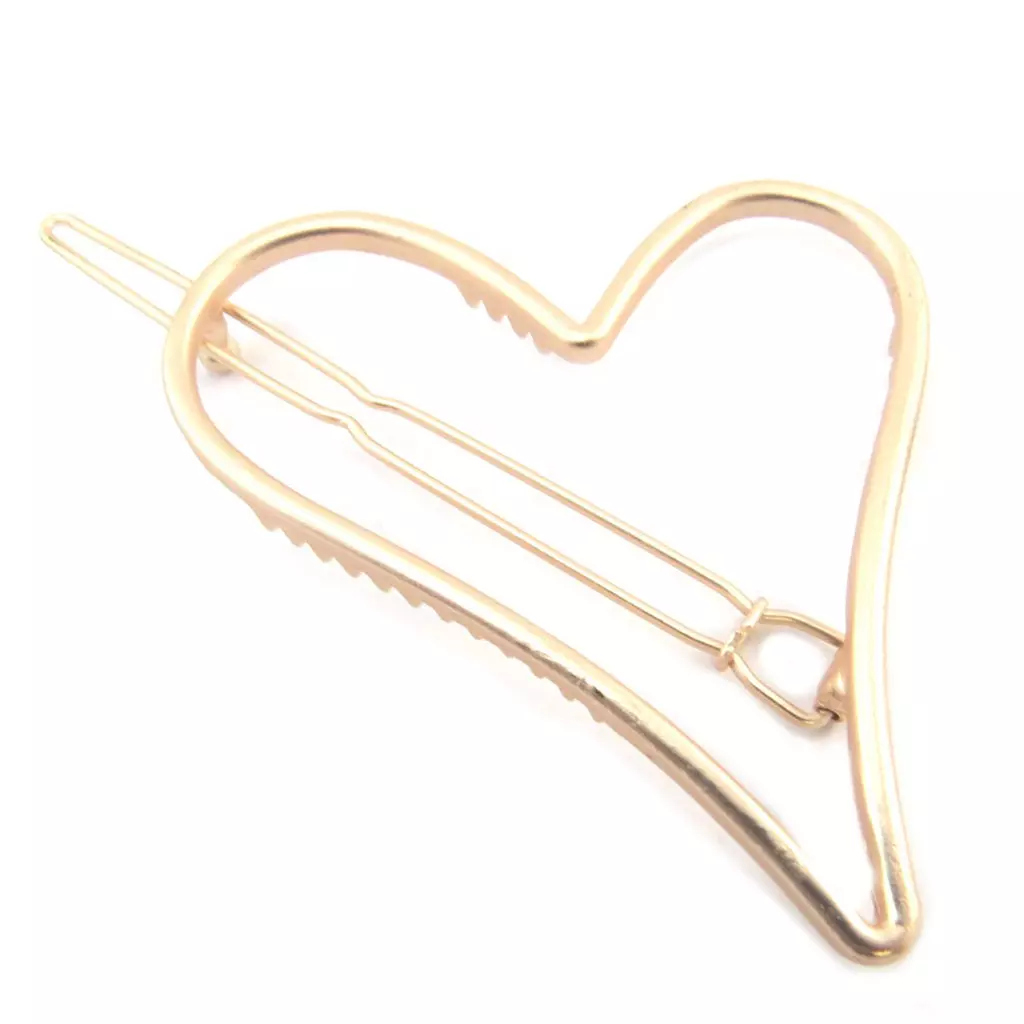 les trésors de lily Barrette boule 'Love' doré rosé (gold pink) 75x5 cm [P3852]