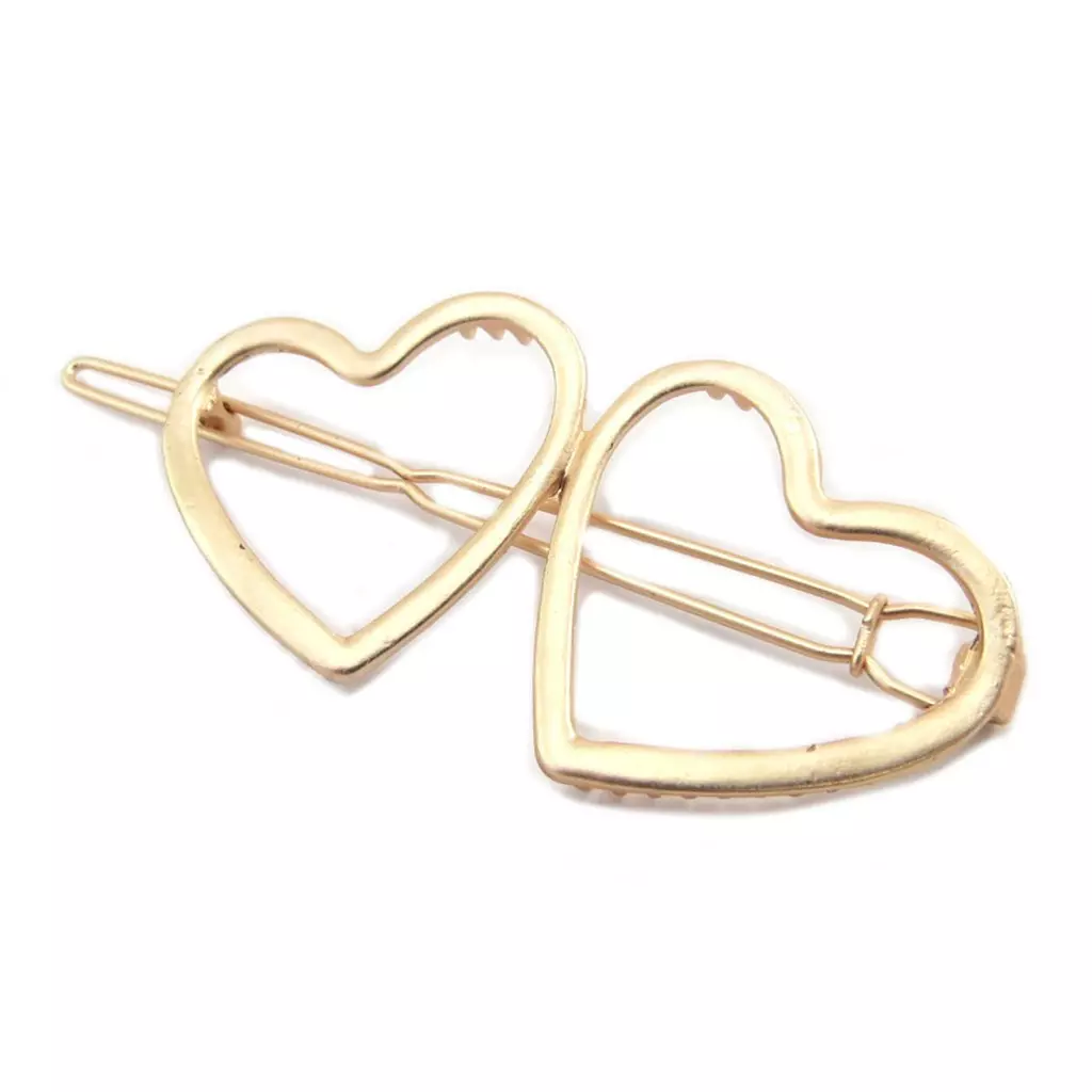 Les Trésors De Lily Barrette Boule 'Love' Doré Rosé (gold Pink) 7x3 Cm [P3815]