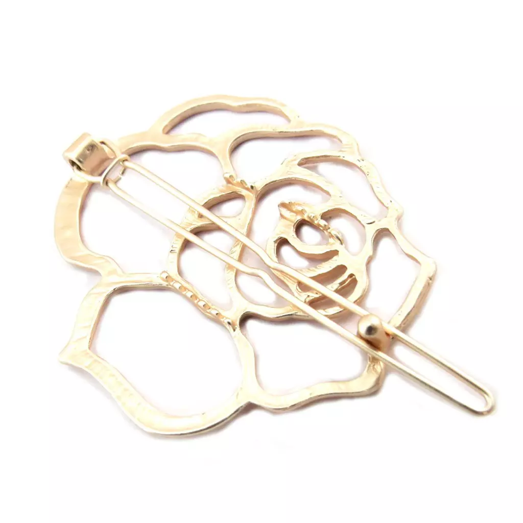 Les Trésors De Lily Barrette Boule 'Rosa Romantica' Doré 6x45 Cm [P3826]