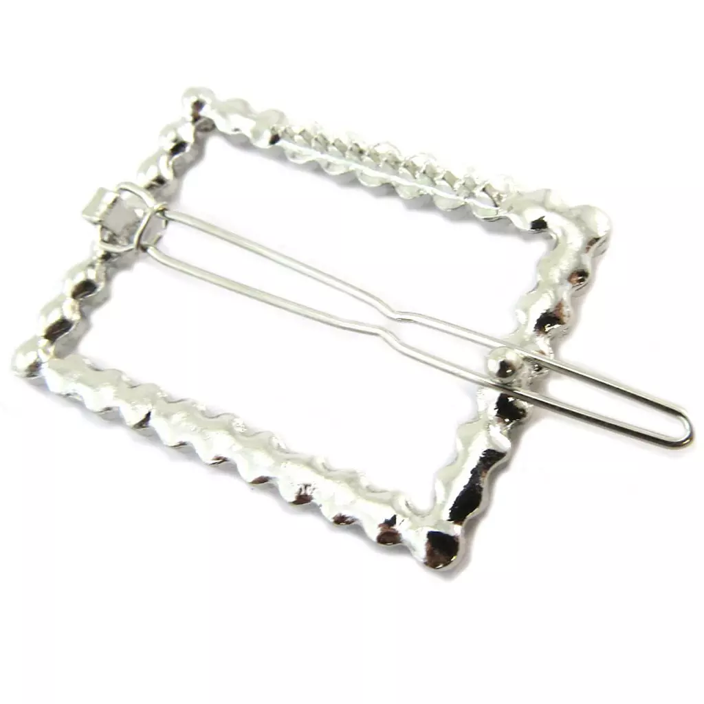 Les Trésors De Lily Barrette Boule 'Sissi' Blanc Argenté 55x32 Cm [P3840]