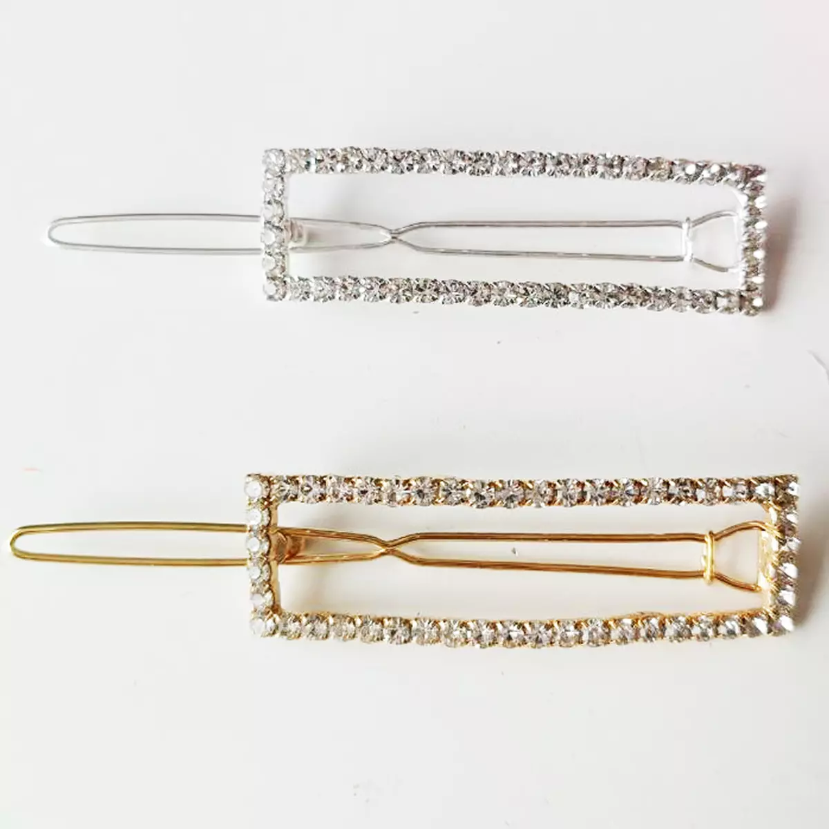 Les Trésors De Lily Barrette Boule 'Sissi' Blanc Doré Motif 50x15 Mm [R7373]