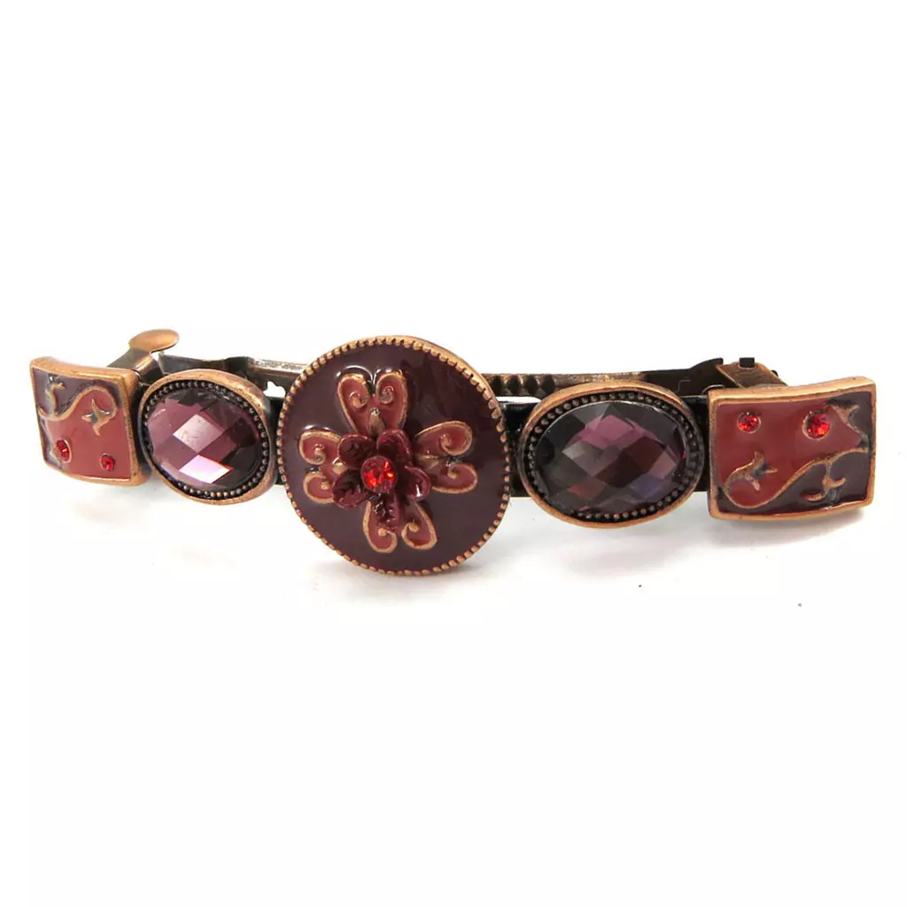 les trésors de lily Barrette créateur 'Altaï' rouge 105x26 mm [R7872]
