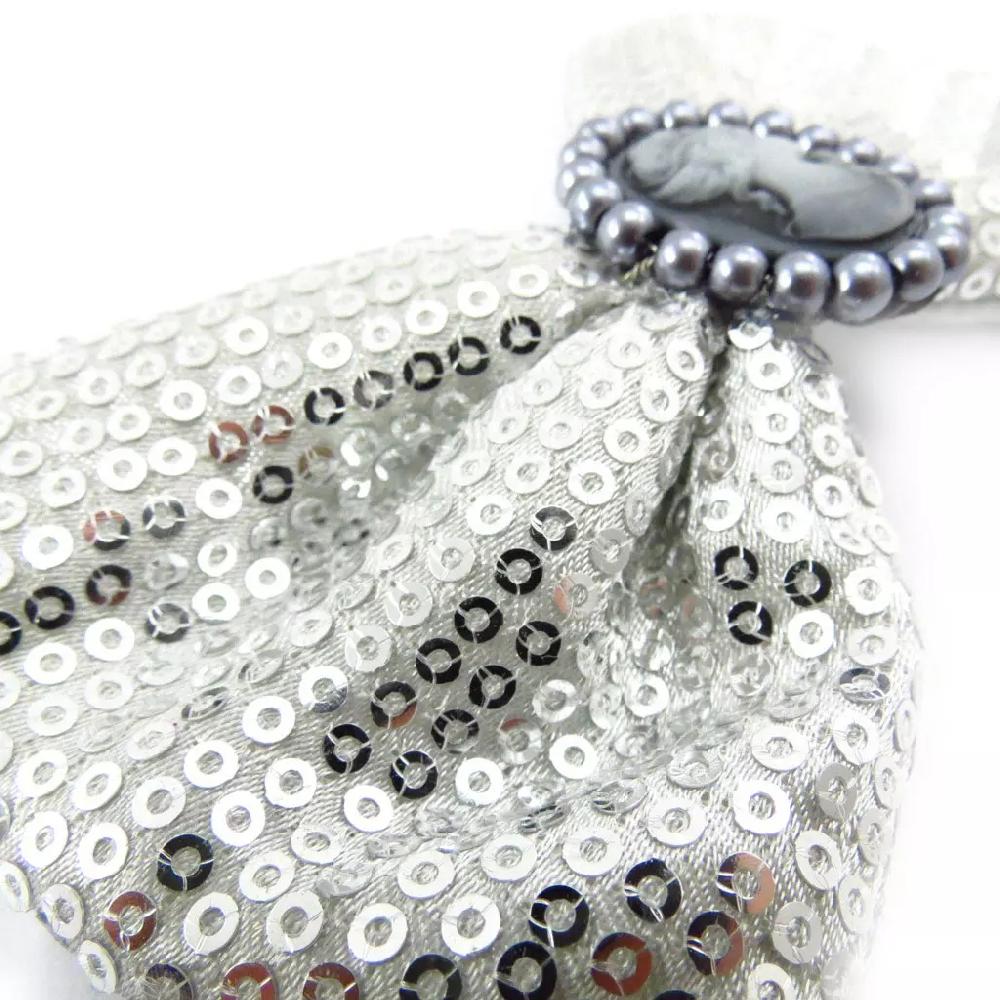 Les Trésors De Lily Barrette Créateur 'Camée' Gris Argenté 13x8 Cm [J5783]