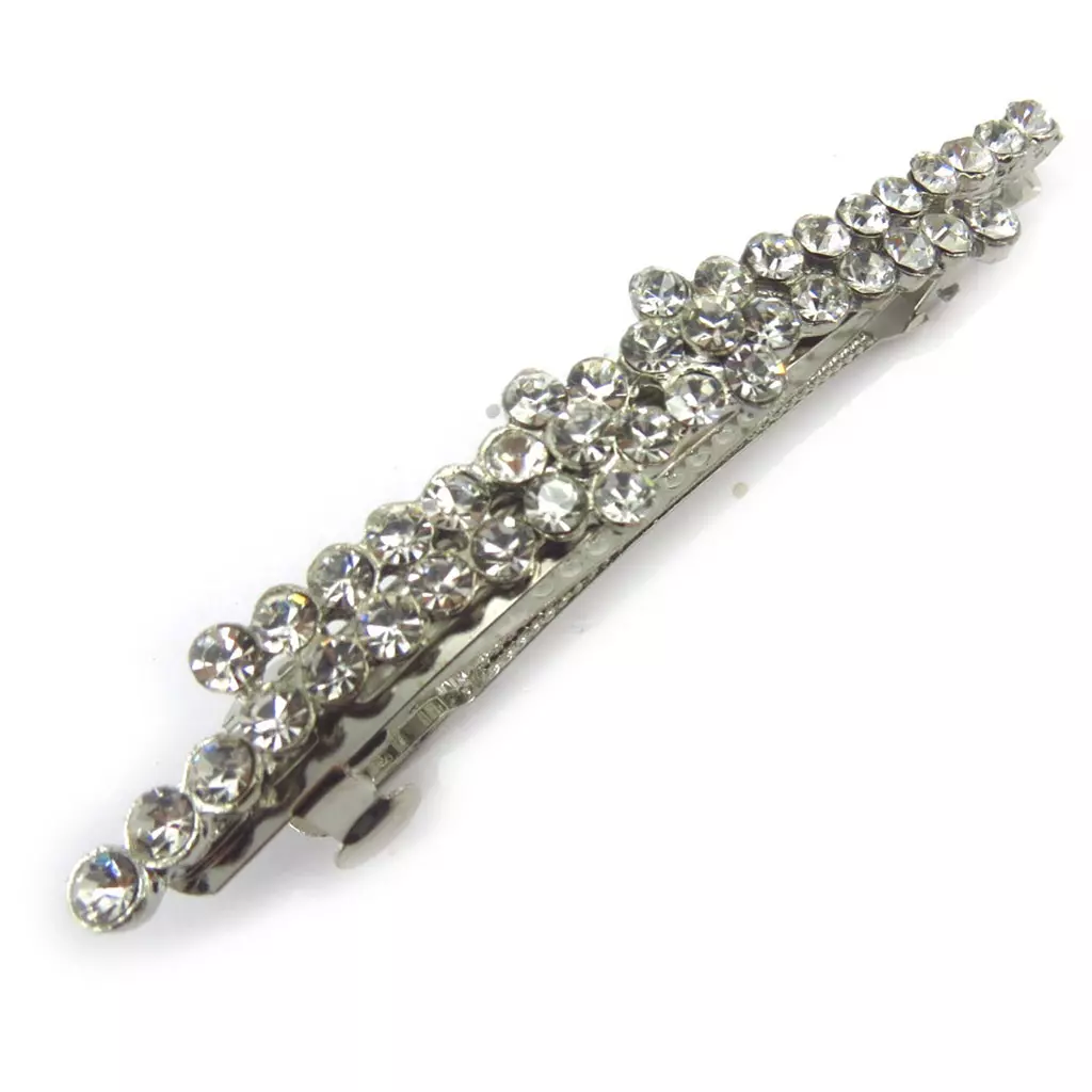 Les Trésors De Lily Barrette Créateur 'Cristal' Blanc 85x10 Mm [K0952]