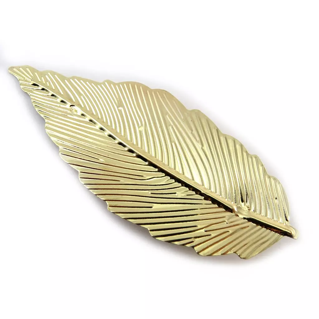 Les Trésors De Lily Barrette Créateur 'Feuille D'Or' Doré 10x4 Cm [N4680]