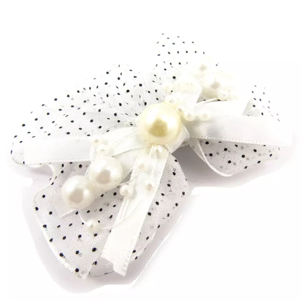 Les Trésors De Lily Barrette Créateur 'Scarlett' Blanc 7x5 Cm [K1384]