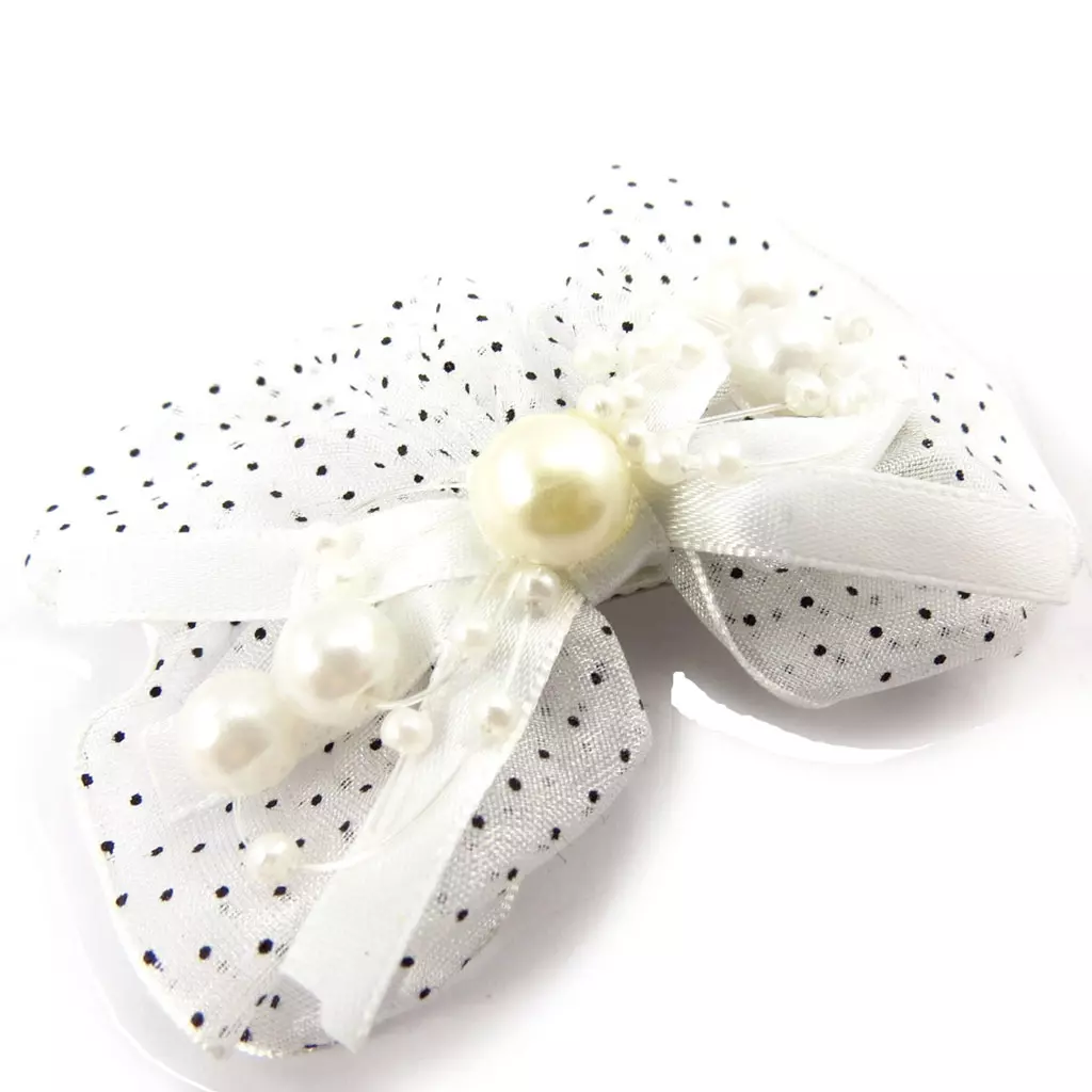 Les Trésors De Lily Barrette Créateur 'Scarlett' Blanc 7x5 Cm [K1384]